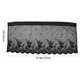 thumbnail image 5 of Cortina corta de tul con encaje de 137 x 61 cm, cenefa para ventana, armario de cocina (negro), 5 of 6