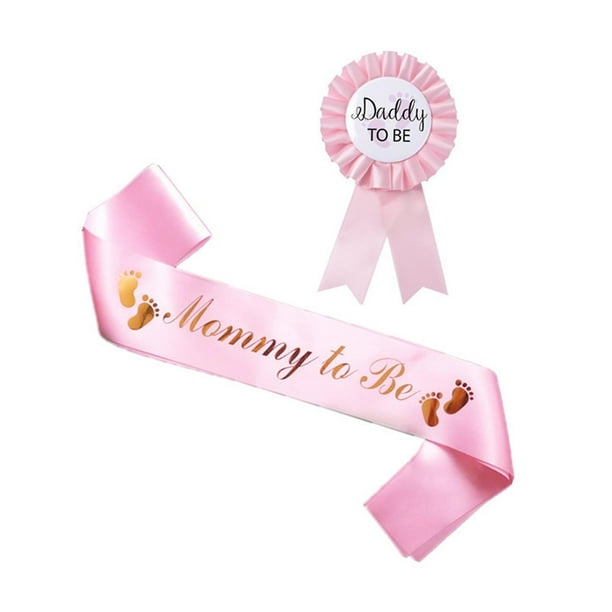 Baby Shower maternidad faja cinturón para el vientre mamá para ser faja papá para ser botón Pin