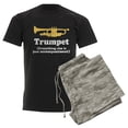 thumbnail image 6 of CafePress - Trumpet Gift (Funny) Men's Dark Pajamas - Men's Dark Loose Fit Cotton Pajama Set, 6 of 7