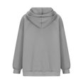 thumbnail image 5 of HAiming Plus Size Hoodies for Women Casual Long Sleeve Pullover Sweatshirt 2025 Fall Winter Classic Tops with Pocket, 5 of 6
