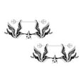 thumbnail image 1 of 2pcs Barbell Pezón Paz Amor Pájaro Par Pezón Escudo Cuerpo Joyería 14g, 1 of 7