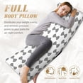 thumbnail image 5 of Lsque Signal Icon Body Pillow Case Cover,Ultra-Soft Microfiber Bed Pillow Cases 20x54 inches,Elegant Bedding,Breathable Durable Pillow Cover with Envelope Closure, 5 of 8