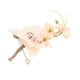 thumbnail image 4 of 5 piezas Novio Boutonniere Elegante Hombre Boda Flor Realista Permanente Reutilizable Artificial Broche Flor Champán, 4 of 10