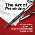 thumbnail image 6 of Sharpie Rollerball Pen, Needle Point (0.5mm) Precision Pen, Blue Ink, 4 Count, 6 of 8