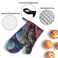 thumbnail image 3 of Pofeuu Rainbow Astronaut Space Landscape Print Oven Mitts and Pot Holders 4 pcs Set,High Heat Resistant 500 Degree Extra Thicken Long Kitchen Cotton Oven Glove for Cooking, 3 of 6