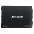 Sunbuck 4Channel Car Power Amplifier, Class A/B 12V Subwoofer for Auto Vehicle