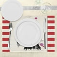 thumbnail image 3 of Ambesonne Fashion Place Mats Set of 4, Modern Woman in Coat, Standard Size, Black Red, 3 of 6