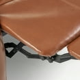 thumbnail image 5 of GDF Studio Rhode Contemporary Bonded Leather Pushback Recliner, Hazelnut and Dark Brown, 5 of 13