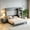 Gray, variant on AUU Queen Size Wall-Mounted Murphy Bed with Built-In Desk and Bookshelf – Space-Saving Convertible Bed for Home Office or Guest Room