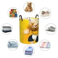 thumbnail image 3 of Lsque Sml Jeffy pattern Laundry Hamper Basket, Tall Woven Rope Hamper Basket for Clothes, Lightweight Storage Basket, Collapsible Waterproof-Small, 3 of 8