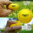 thumbnail image 3 of Anywhere Sports: The Anywhere Ball - 6 Pack - 3" Yellow Squishy Foam Balls, Baseball & Softball Play, Waterproof, Easy To Grip, In-Outdoor, Kids 3+, 3 of 10