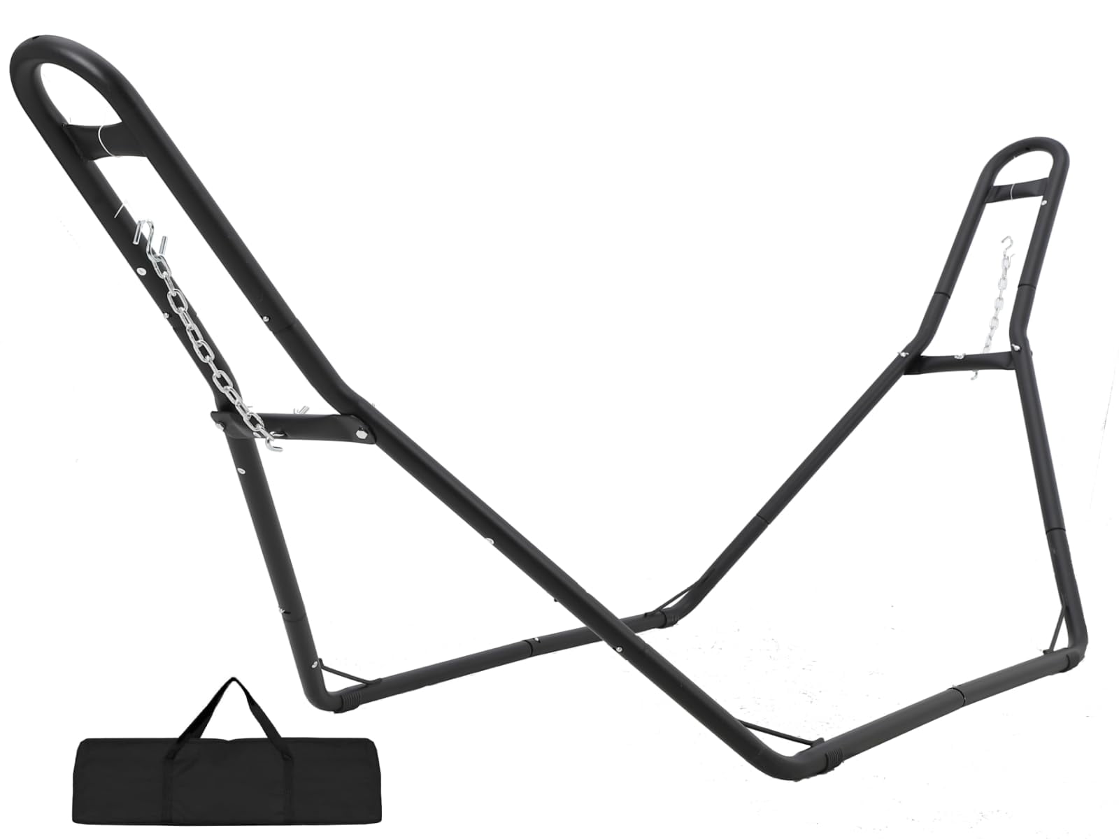 Garvee Heavy-Duty Steel Hammock Stand, 110 * 35 * 45in for 2 People, Portable Design, for 9.5 to 14 ft Hammocks, Ideal for Outdoor Balconies, Porches, Patios, Decks and Backyards
