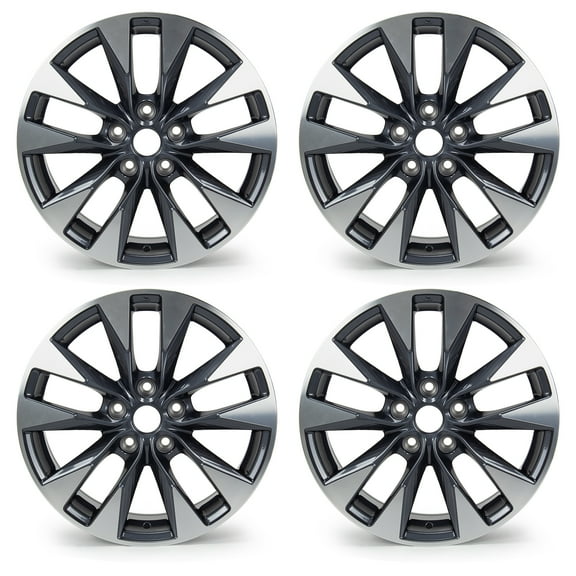 Set of 4 Replacement Alloy Wheel Rim for 2015-19 Nissan Sentra, 17X6.5 Inch