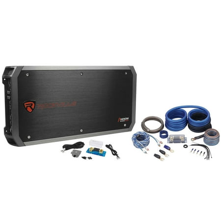 6000 Car - Rockville RXD-M4 6000 Watt/3000W RMS Mono Car Amplifier+100% Copper Amp Wire Kit