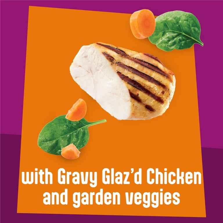 24 pack) Purina Friskies Glaz'd & Infuz'd Chicken Flavor Wet Cat