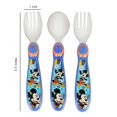 thumbnail image 2 of Set de cubiertos The First Years Mickey Mouse para niños, paquete de 3, 2 of 5