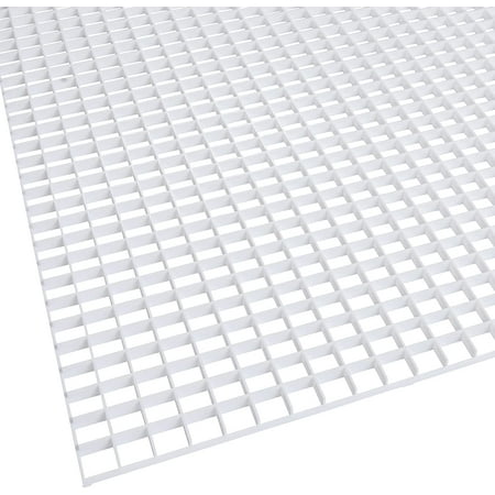 

KastLite Egg Crate Panel 3-Pack in White | Polystyrene | Nominal 2 x 2 with 1/2 x 1/2 x 3/8 Cell Size | Manufactured by American Louver