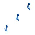 thumbnail image 3 of serony Alloy Easy-to- Side Storage Hook With Exquisite Craftsmanship Aluminum Alloy Hook Half Cover Hook blue 3Set, 3 of 6