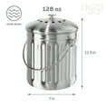thumbnail image 6 of Oggi 7320 Stainless Steel Countertop Composting Bin with Charcoal Filters, 6 of 8
