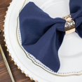 thumbnail image 6 of BalsaCircle 5 Premium Navy Blue Polyester 20x20" Dinner Table Cloth Napkins Party Events Reception Decorations Supplies, 6 of 8