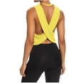 thumbnail image 2 of Yteetum Women's Open Back Workout Tank Tops Sleeveless Crewneck Backless Sports Gym Yoga Cropped Tops Solid Lightweight Comfy Ribbed Fitness Athletic Tanks, 2 of 8