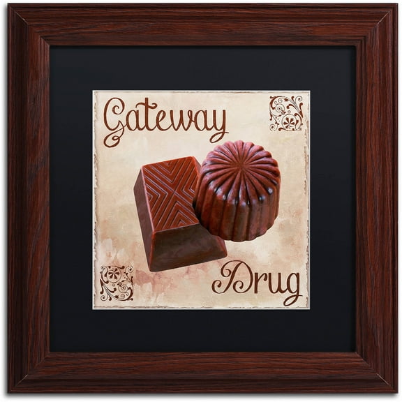 Trademark Fine Art "Chocolate Therapy II" Canvas Art by Color Bakery Black Matte, Wood Frame