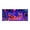 Blue2, variant on Neon Light Christmas Garage Door Banner, UV Blacklight Reactive Large Garage Door Cover, Polyester Winter Outdoor Christmas Holiday Background Decor