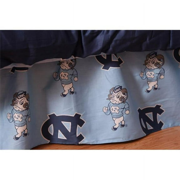 College Covers NCUDRKG UNC Printed Dust Ruffle King