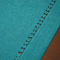thumbnail image 4 of Grelucgo Camino De Mesa Corto Hecho A Mano Con Vainica, Color Verde Azulado, Bufanda Rectangular, 14.0 X 48.0 In, 4 of 5