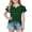 Green*back to school Shirts Girl, variant on Girls Ruffle Short Sleeve T Shirts Cute V Neck Tops Back to School Summer Blouses 5-12 Years