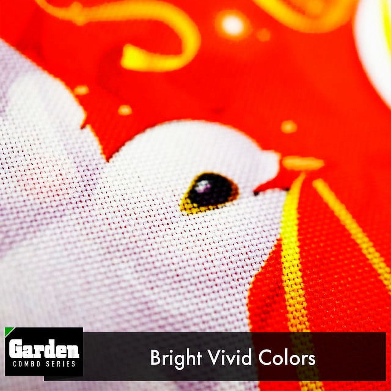 G128 2sets: 36"x16" Garden Flag Stand Black & 12"x18" Valentines Day Garden Flag Doves