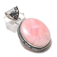 thumbnail image 2 of Natural Pink Opal Gemstone Handmade 925 Sterling Silver Gift Pendant 1.97", 2 of 2