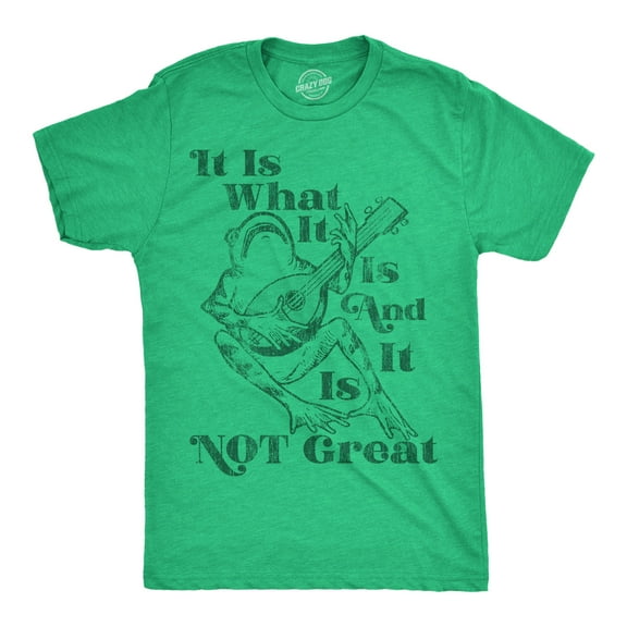 Mens Funny T Shirts It Is What It Is and It Is Not Great Sarcastic Graphic Novelty Tee for Men Graphic Tees