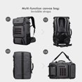 thumbnail image 4 of Mochila de viaje WITZMAN Carry on para hombre, bolsa de lona de nailon B682, 4 of 9