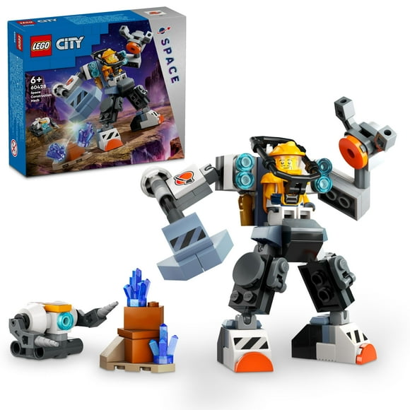 LEGO City Space Mech Robot Construction Kit for Children from 6 Years Set with Action Figure Toy and Pilot Figure Gift for Boys and Girls 60428