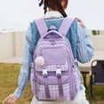 thumbnail image 2 of Guardurnaity Mochila escolar de tela, estilo mochila Demon. Capacidad, impermeable. Ideal para la escuela, viajes y camping. Mochilas Rosa, 2 of 6