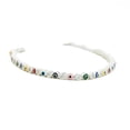 thumbnail image 1 of Pulsera artesanal de Plata Ley 925 Otras Manos con Ojos Multicolor de Zirconia 20 cm, 1 of 6