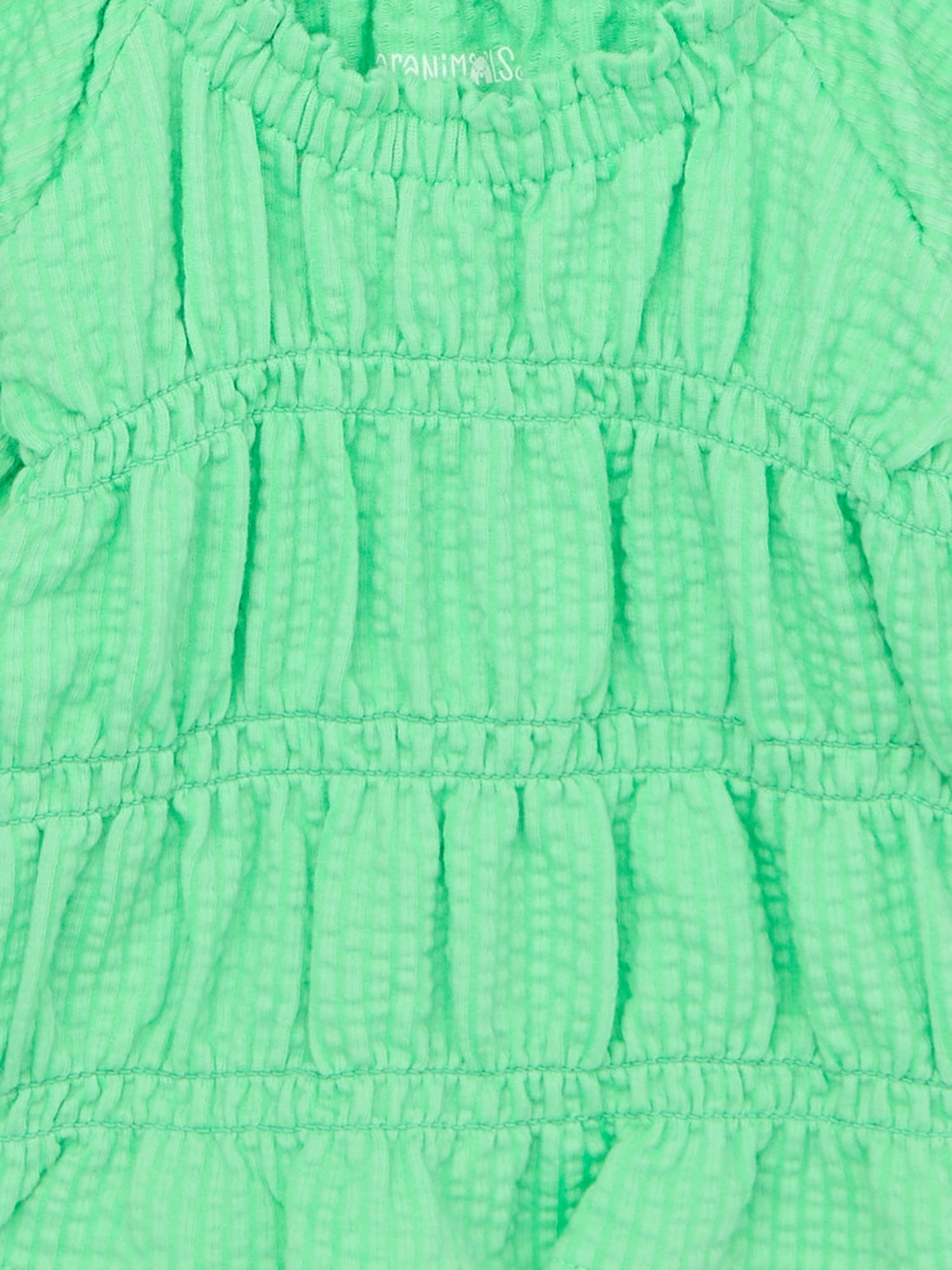 Garanimals Baby Girl Smocked Short Sleeve Top, Sizes 0-24 Months