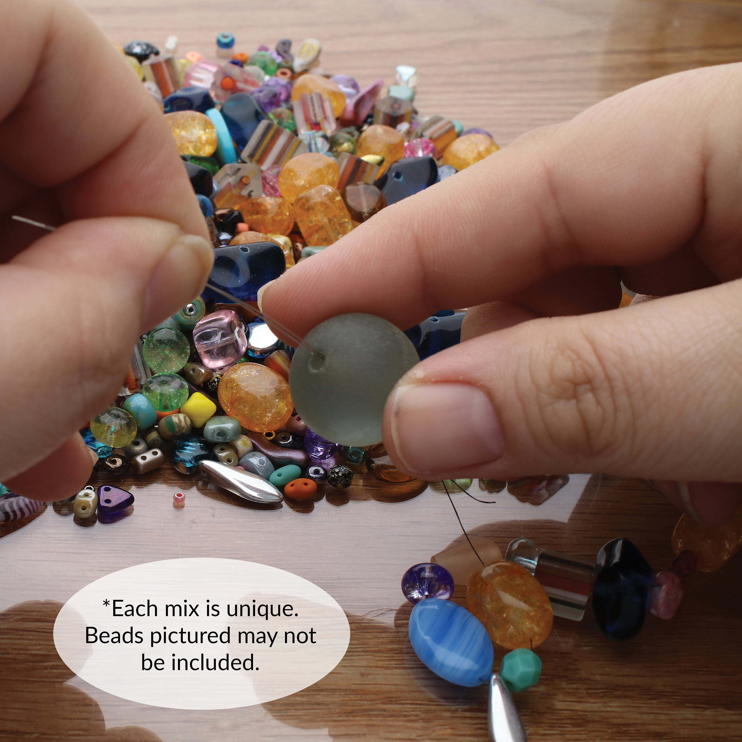 The Beadsmith Box of Beads – Glass Beads Assortment in Varying Shapes, Colors, and Sizes, 10 Pounds