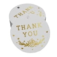thumbnail image 1 of Inkdotpot Pack Of 100 Real Gold Foil Paper Tags Thank You Bridal Shower-Baby Shower-Retirement-Wedding-Birthday Favor Hang Tags, 1 of 7