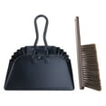 thumbnail image 6 of Heavy Duty Metal Dust Pan and Broom Brush Set with Thick Bristles Handheld Cleaning Tools for Patio Pet Car Cleaning, 6 of 8