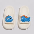 thumbnail image 2 of TOWED22 Kids slides, Girls Slides Non-slip Summer Beach Pool Shoes Toddler Cartoon Slide Sandals Indoor& Outdoor Garden Slippers Shower Shoes(White,13), 2 of 8