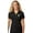 Black, variant on Womens Bowling Ball with 3 Pins Polo Shirt, 3XL Atomic Blue