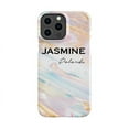 thumbnail image 1 of Personalised Blush Marble Name iPhone 16 Pro Case,iPhone 16 Pro Max, 1 of 4