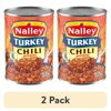 (2 pack) Nalley Turkey Chili With Beans, 19g Protein Per Serving, 14 oz. Can