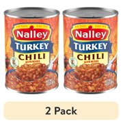 (2 pack) Nalley Turkey Chili With Beans, 19g Protein Per Serving, 14 oz. Can