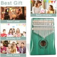 thumbnail image 7 of Everjoys Mahogany Kalimba 17 Keys Thumb Piano w/ Instruction Book, Tuning Hammer Portable Mbira Sanza Finger Piano, Gift for Kids Adult Beginners Professionals, 7 of 7