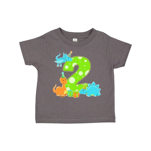 Inktastic Dinosaur Party-second Birthday Boys or Girls Toddler T-Shirt