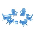 thumbnail image 2 of WestinTrends Dylan 12 Piece Outdoor Adirondack Chair With Ottoman And Side Table, Pacific Blue, 2 of 16