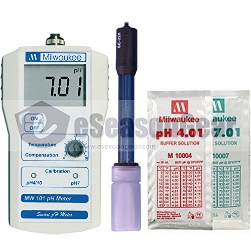 Milwaukee MW101 Digital pH meter w/ Calibration Solution